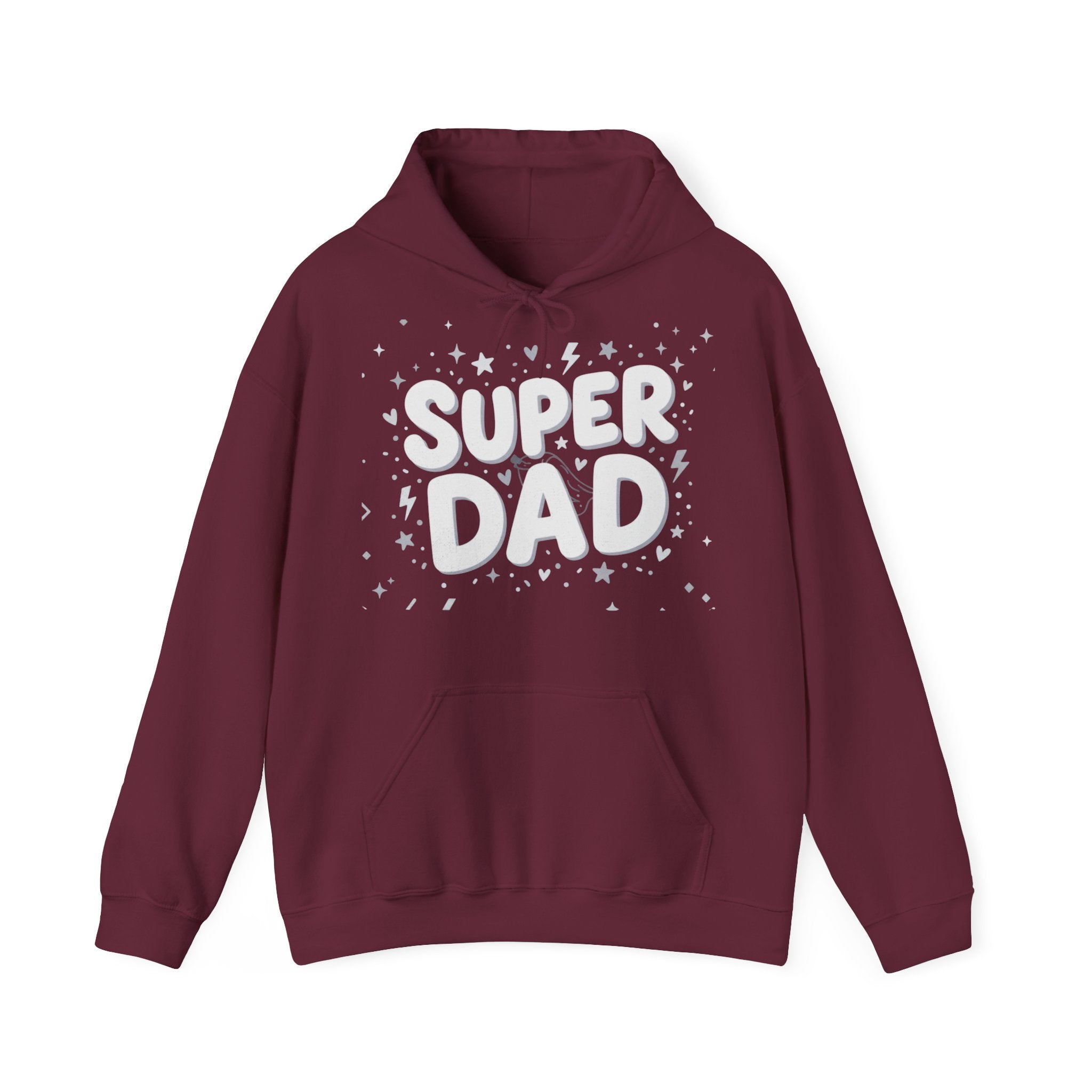 Unisex Hoodie „SUPER DAD“ | Gemütlicher Fleece-Kapuzenpullover für Väter