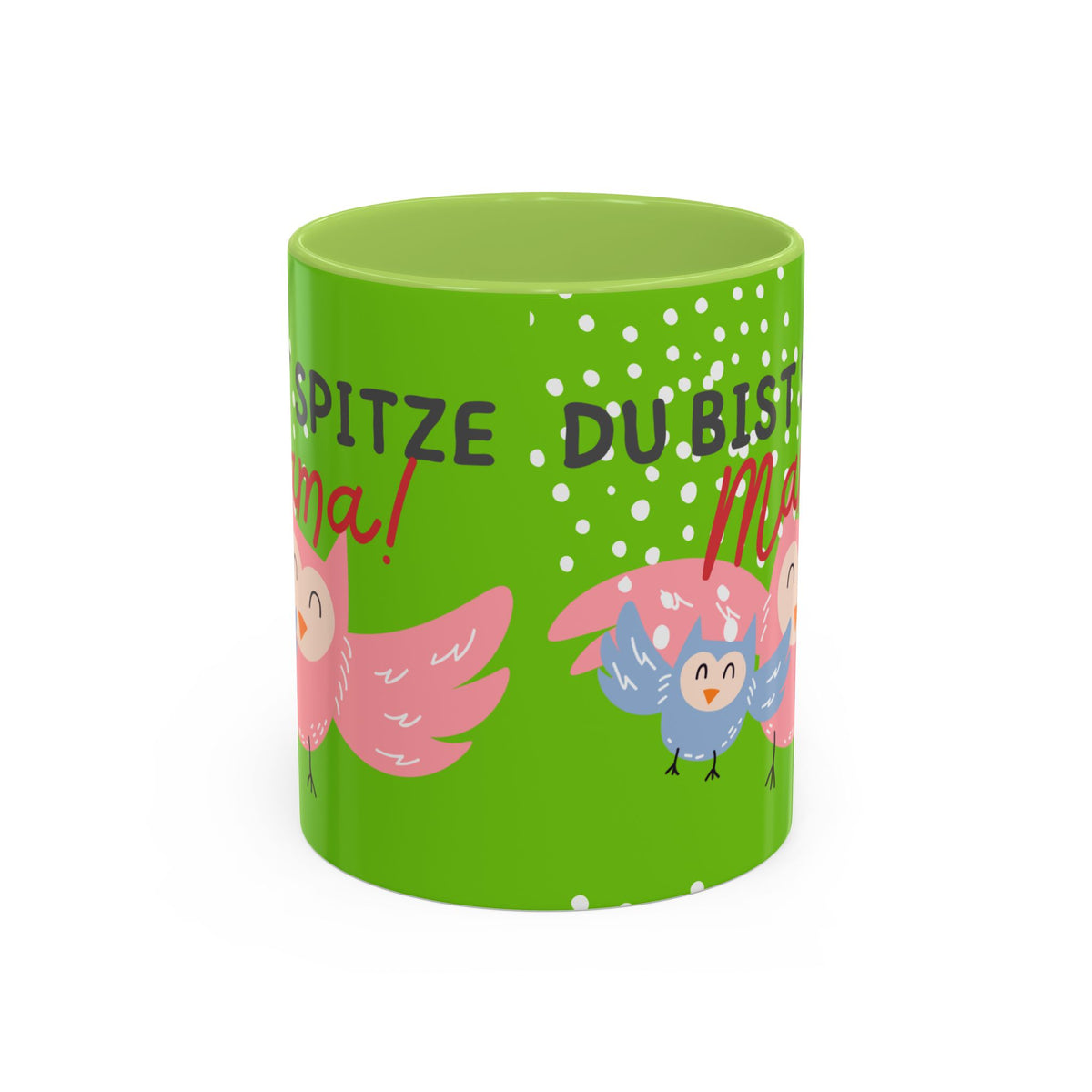Mama Tasse – Du bist spitze! – Eulen-Motiv | Keramik Kaffeebecher Muttertagsgeschenk (11/15oz)