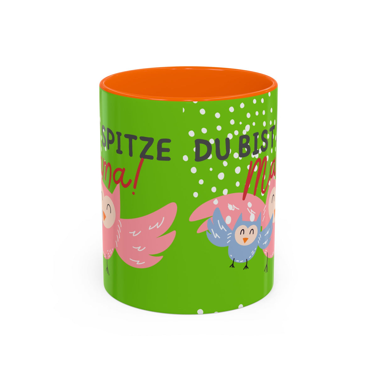 Mama Tasse – Du bist spitze! – Eulen-Motiv | Keramik Kaffeebecher Muttertagsgeschenk (11/15oz)