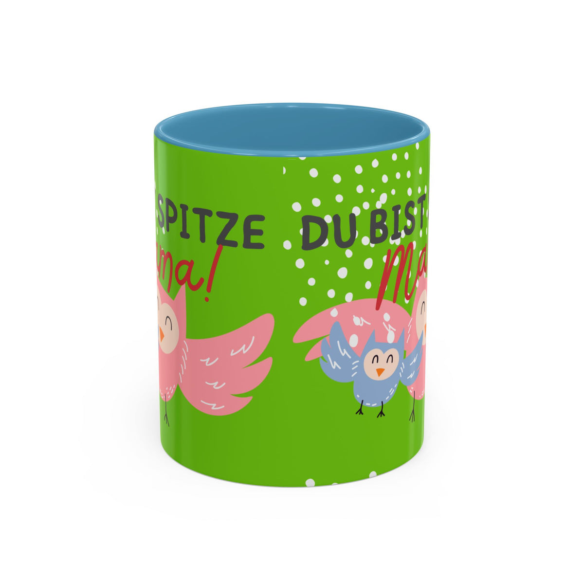 Mama Tasse – Du bist spitze! – Eulen-Motiv | Keramik Kaffeebecher Muttertagsgeschenk (11/15oz)