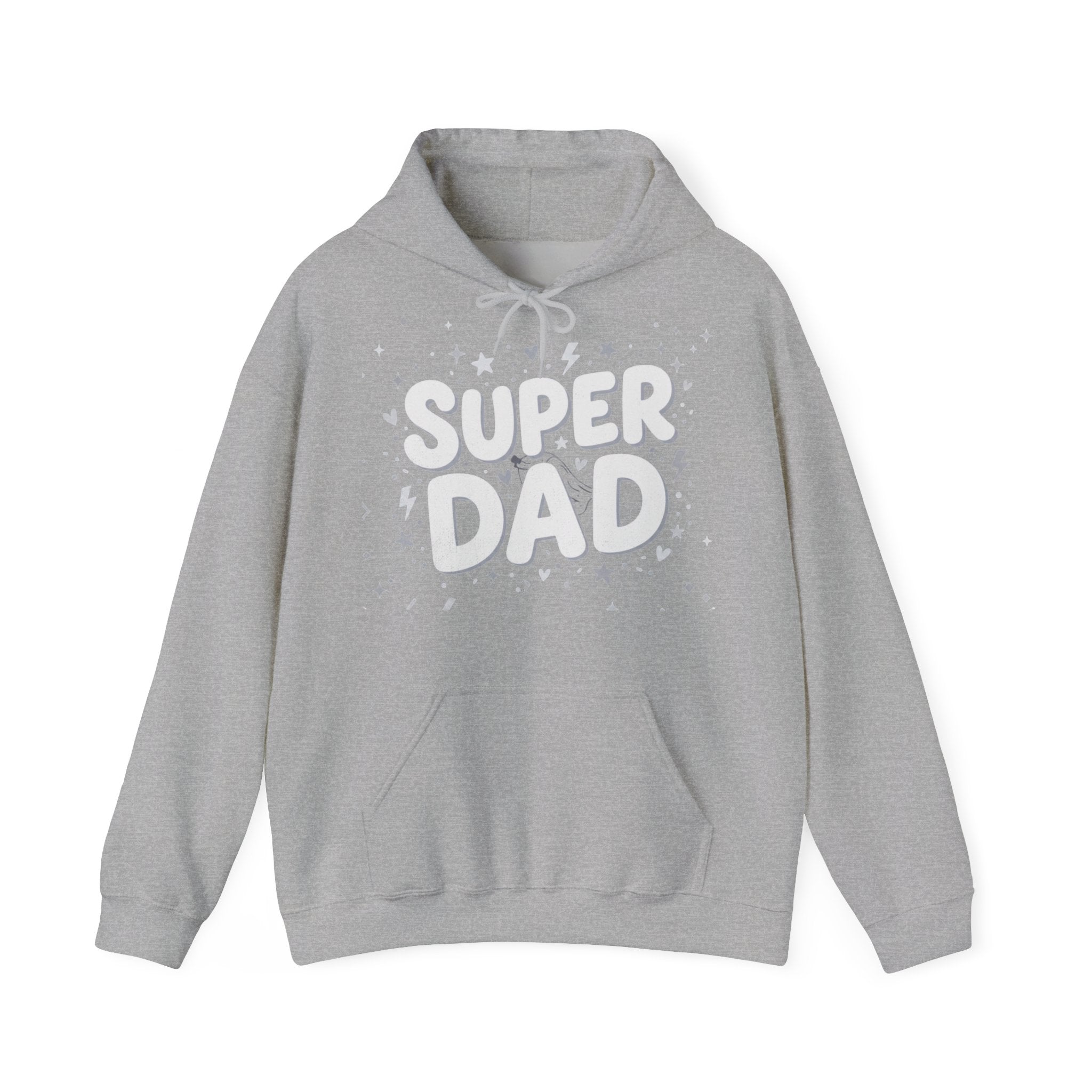 Unisex Hoodie „SUPER DAD“ | Gemütlicher Fleece-Kapuzenpullover für Väter