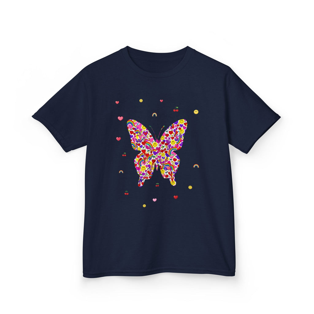 Kinder Baumwoll-T-Shirt „Konfetti-Schmetterling“ | Zertifiziertes Canvas-Shirt