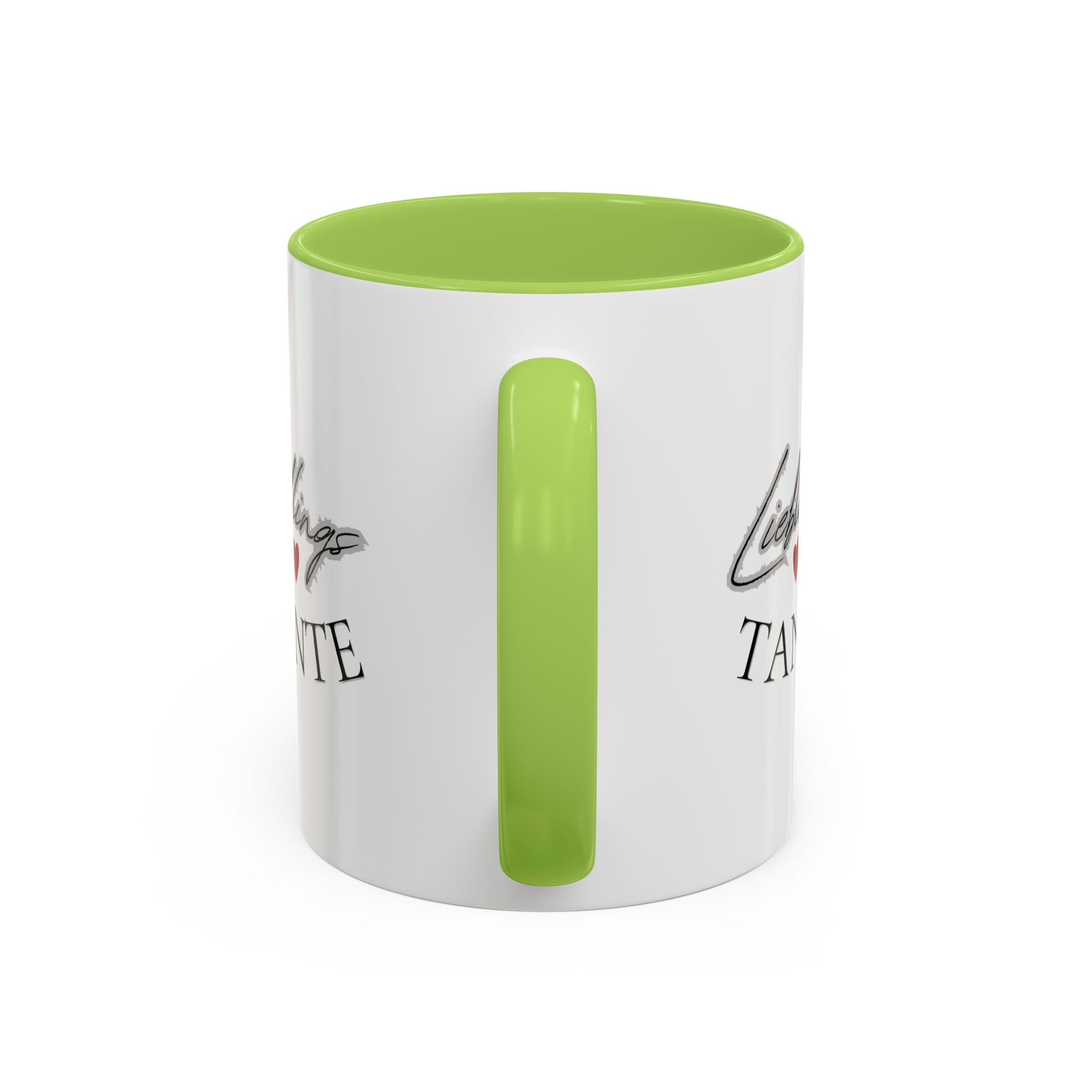 Lieblings Tante Kaffeebecher — Akzent-Keramiktasse mit Herz (11/15oz)