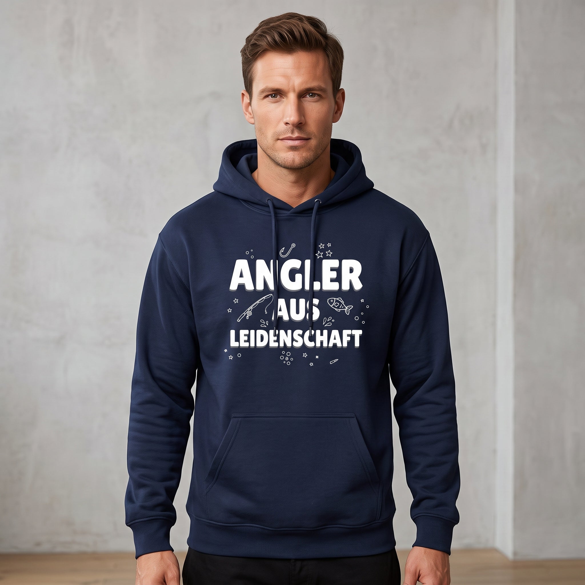 Unisex Hoodie „Anglerglück“ | Gemütlicher Fleece-Kapuzenpullover