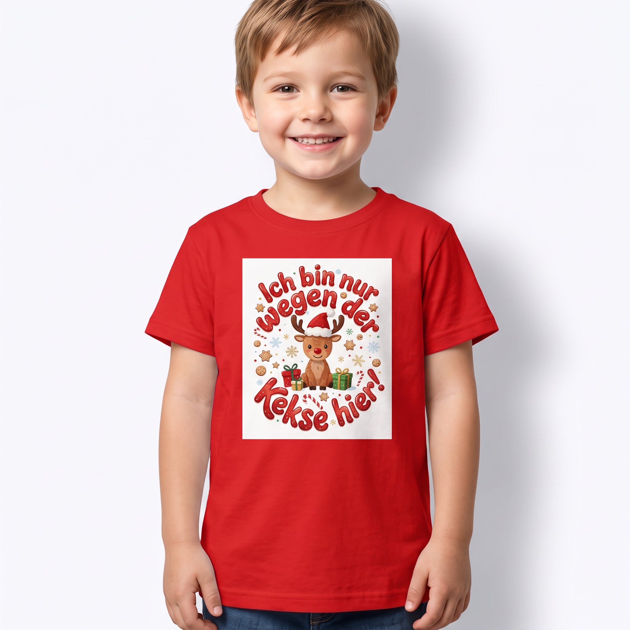 Weihnachtsshirt Kinder mit Spruch | Lebkuchen T-Shirt Lustig, Plätzchen backen Outfit, Weihnachtsoutfit Kinder